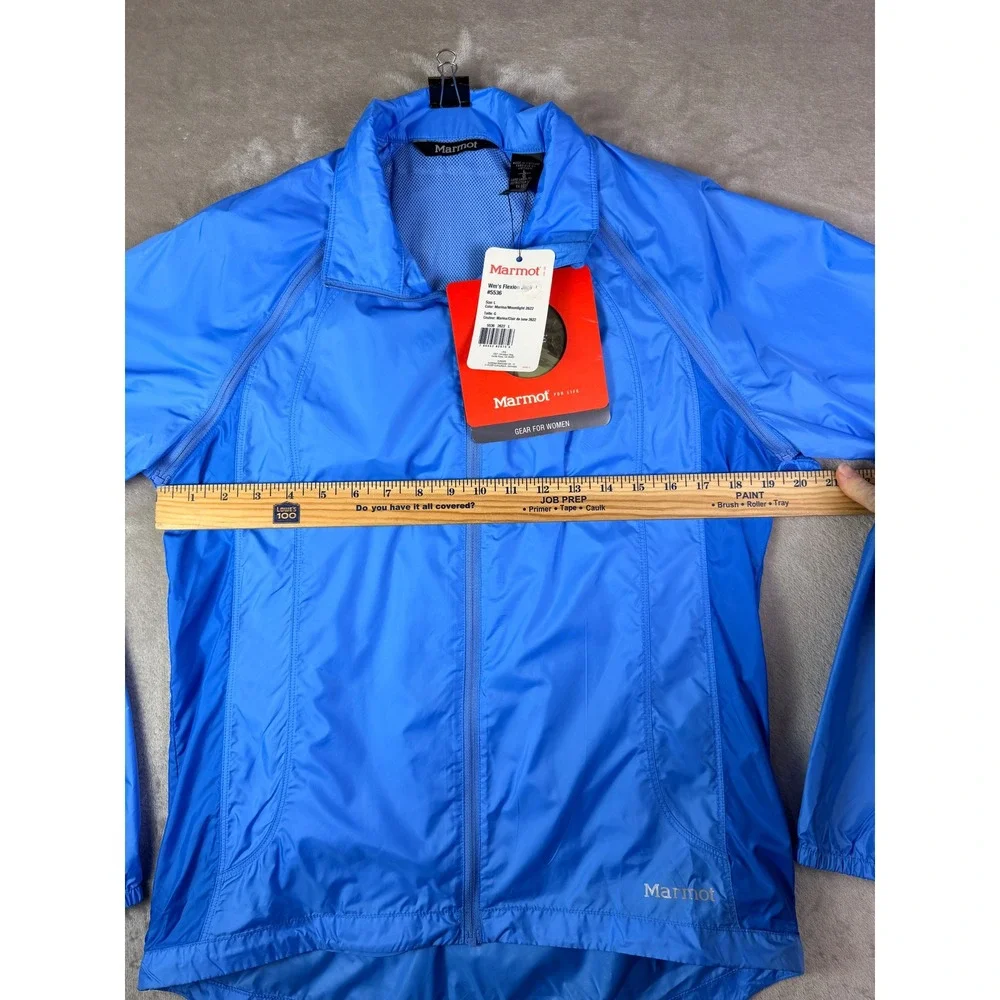 Marmot Women's Flexion Jacket‎ Size Large Blue Lightweight Windbreaker 5536